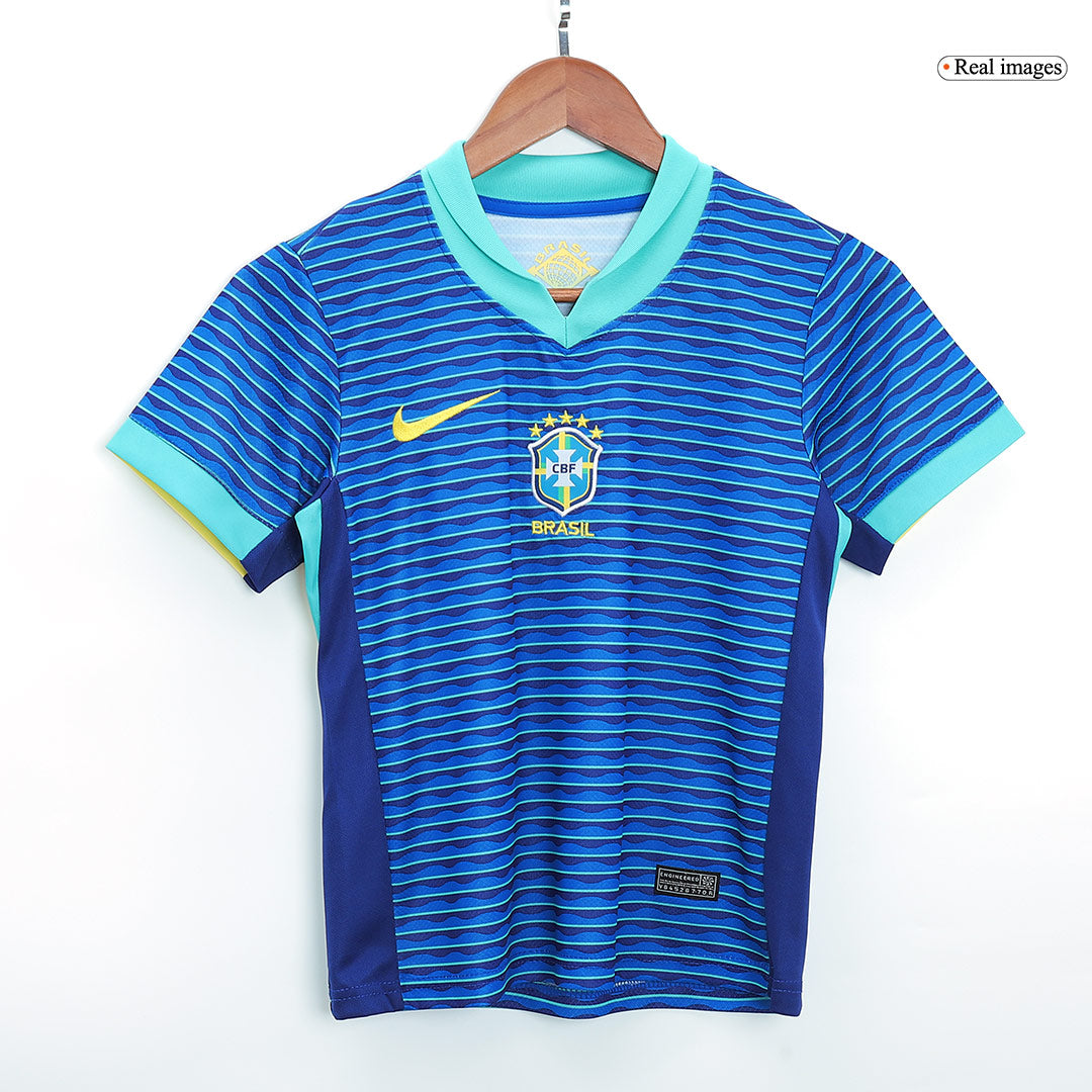 Brésil Extérieur Maillot Kit 2024 Enfant - Mon Maillot Foot Store