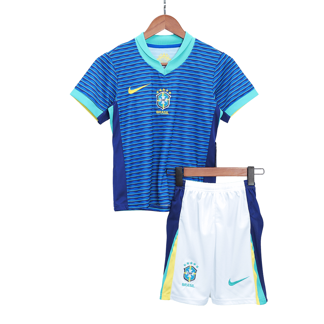 Brésil Extérieur Maillot Kit 2024 Enfant - Mon Maillot Foot Store