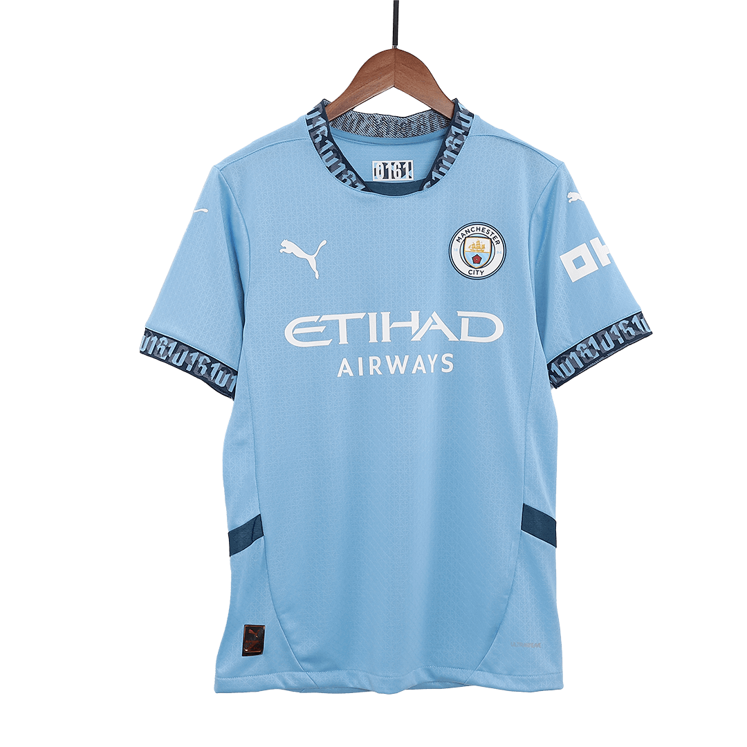 Manchester City Domicile Maillot 2024/25 Authentique Grande Taille