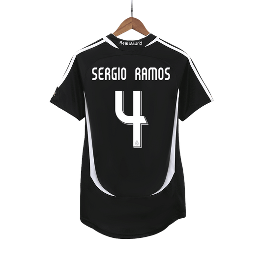 SERGIO RAMOS #4 Retro Real Madrid Extérieur Maillot 2006/07
