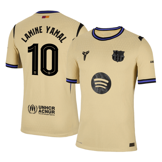 LAMINE YAMAL #10 Barcelone Extérieur Maillot 2025/26 Authentique - UCL