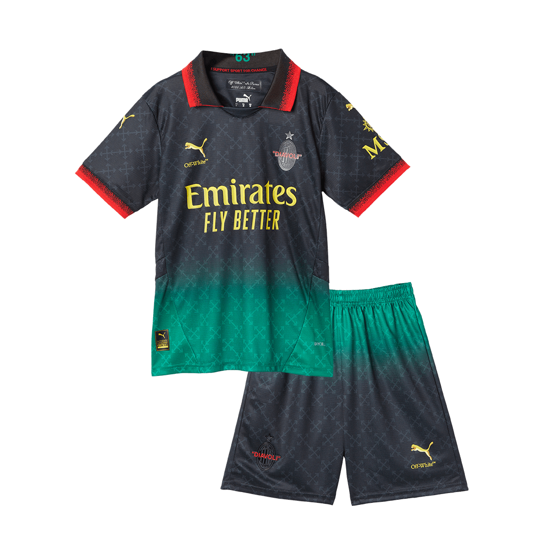 Milan AC Fourth Away Maillot Kit 2024/25 Enfant