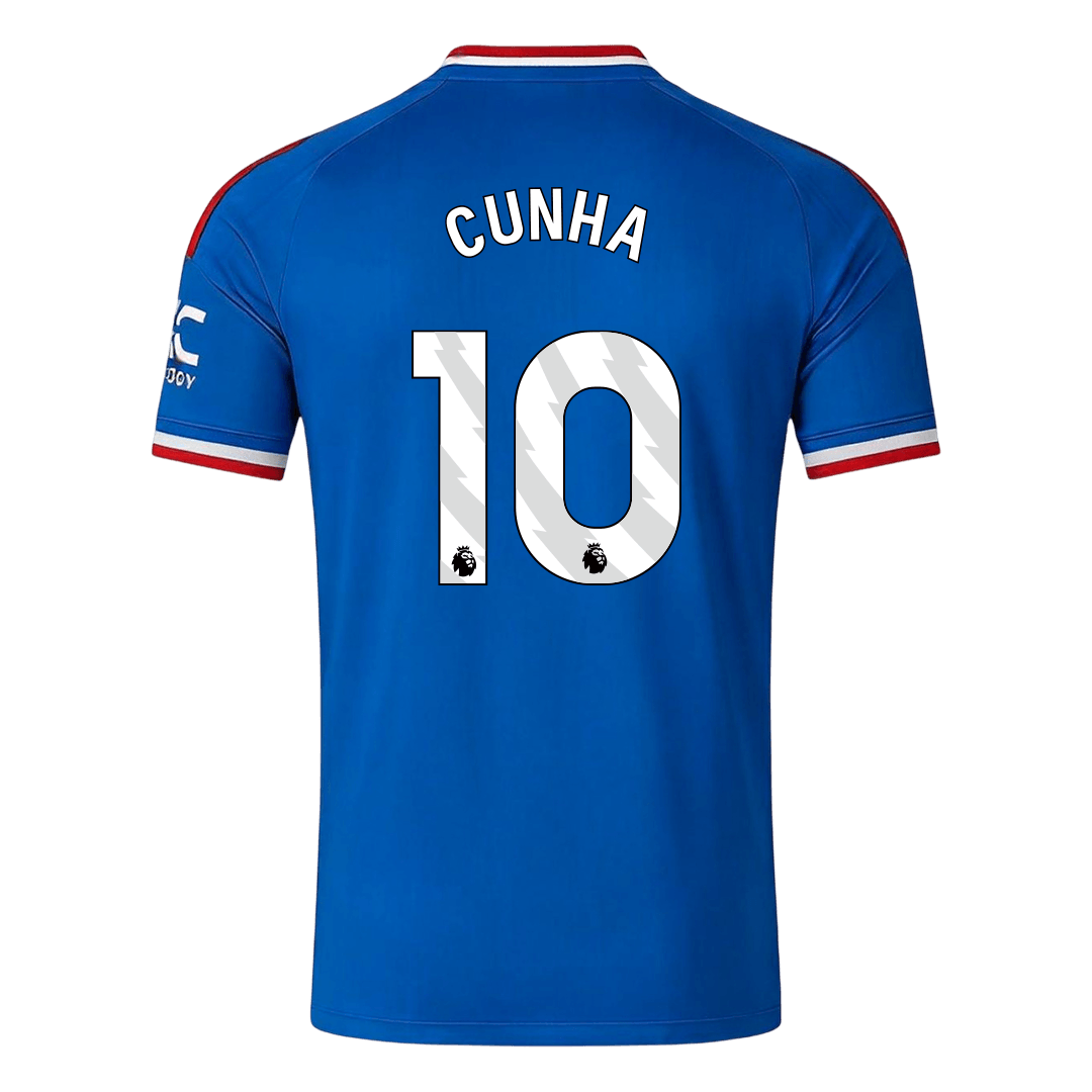 CUNHA #10 Manchester United Extérieur Maillot 2026/27 Bleu