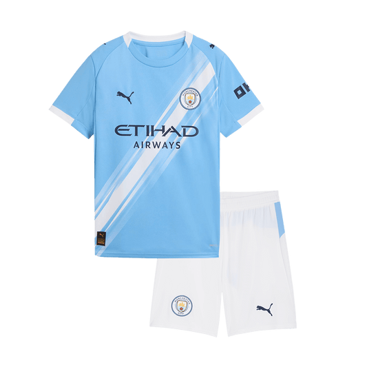 Manchester City Domicile Maillot Kit 2025/26 Junior