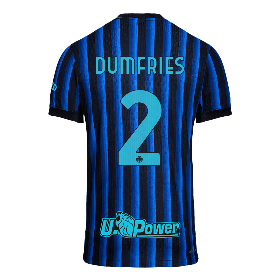 DUMFRIES #2 Inter Milan Domicile Maillot 2025/26 Blue&Black Authentique