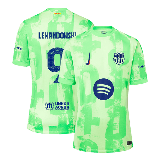 LEWANDOWSKI #9 Barcelone Third Maillot 2024/25 UCL(Spotify Logo Without Text) - Super - Mon Maillot Foot Store