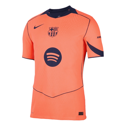 Barcelone Third Maillot 2025/26 Orange Authentique Grande Taille