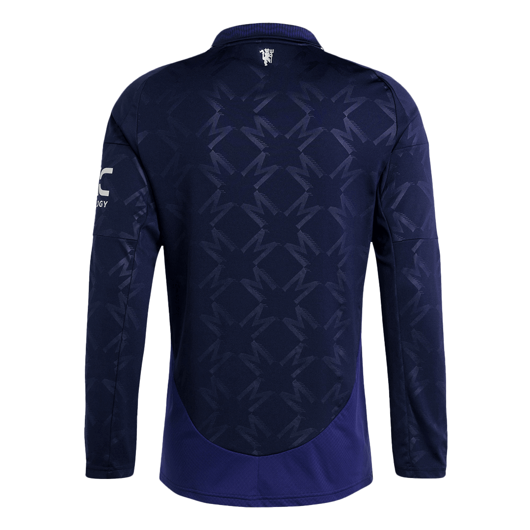 Manchester United Extérieur Maillot Manches Longues 2024/25 Grande Taille