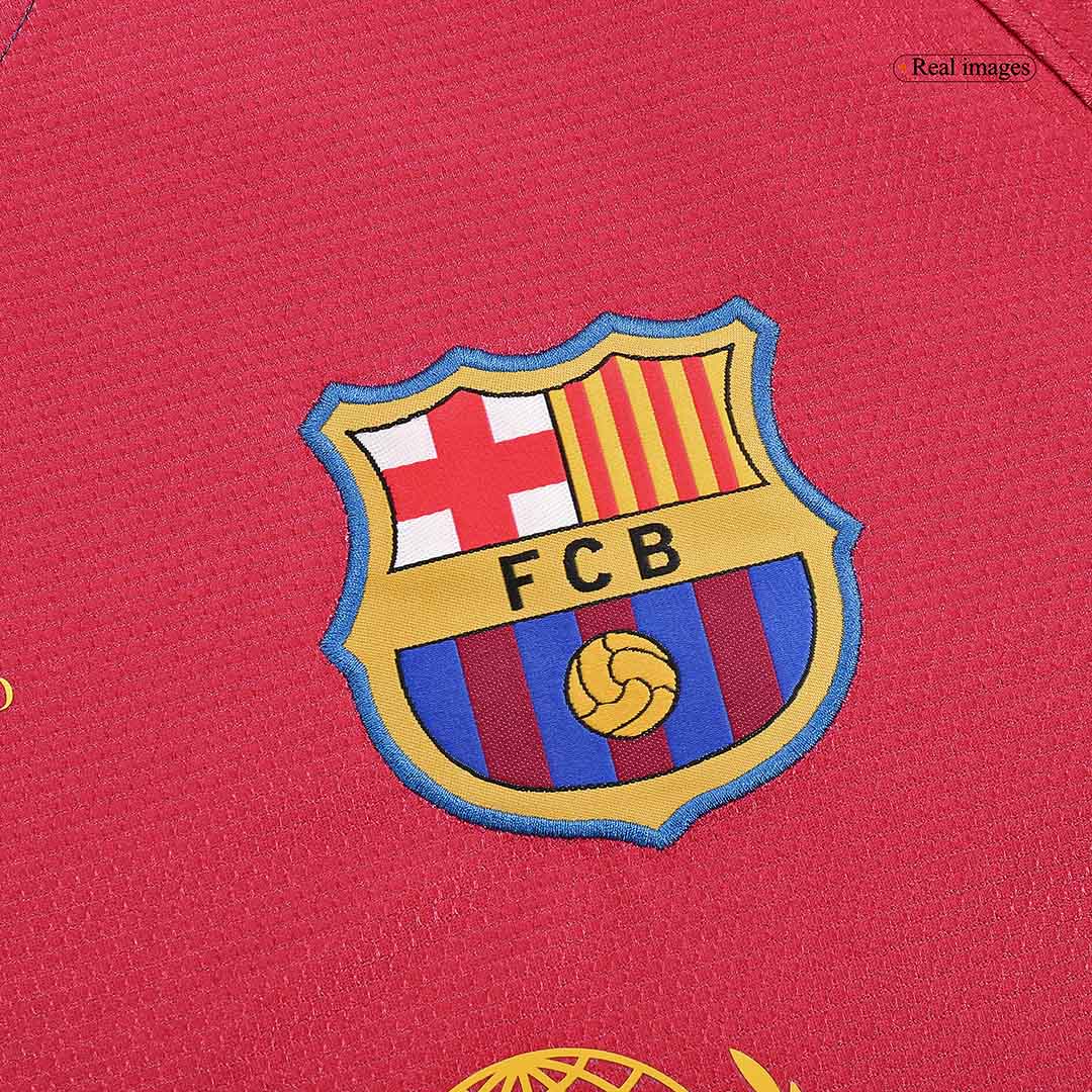 Retro Barcelone Domicile Maillot Manches Longues 2008/09 - UCL Final