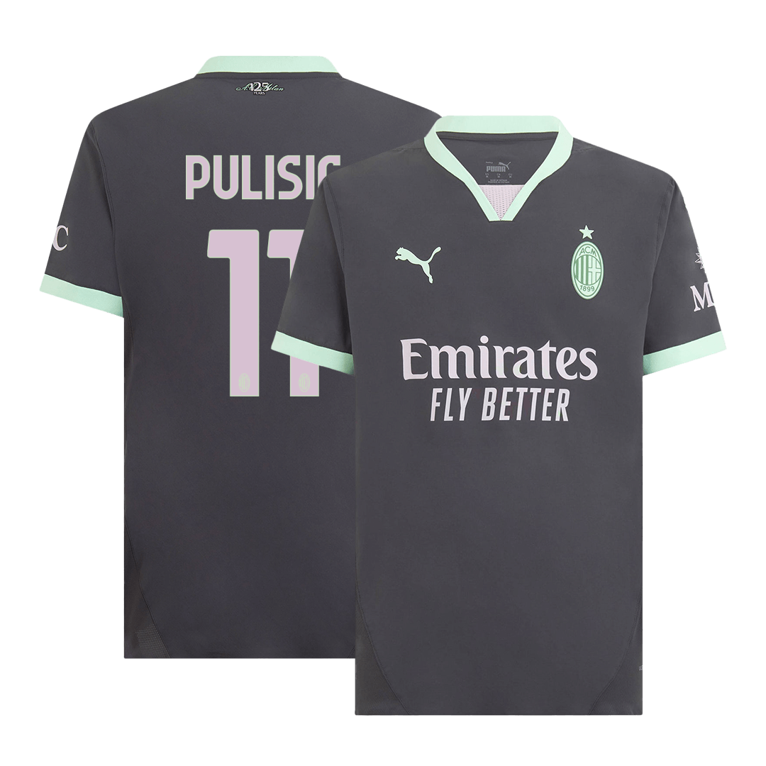 PULISIC #11 Milan AC Third Maillot 2024/25 Authentique - Mon Maillot Foot Store