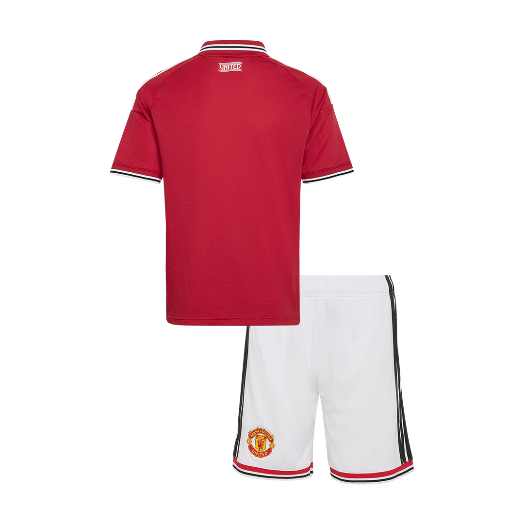 Manchester United Domicile Maillot Kit 2026/27 Enfant Rouge