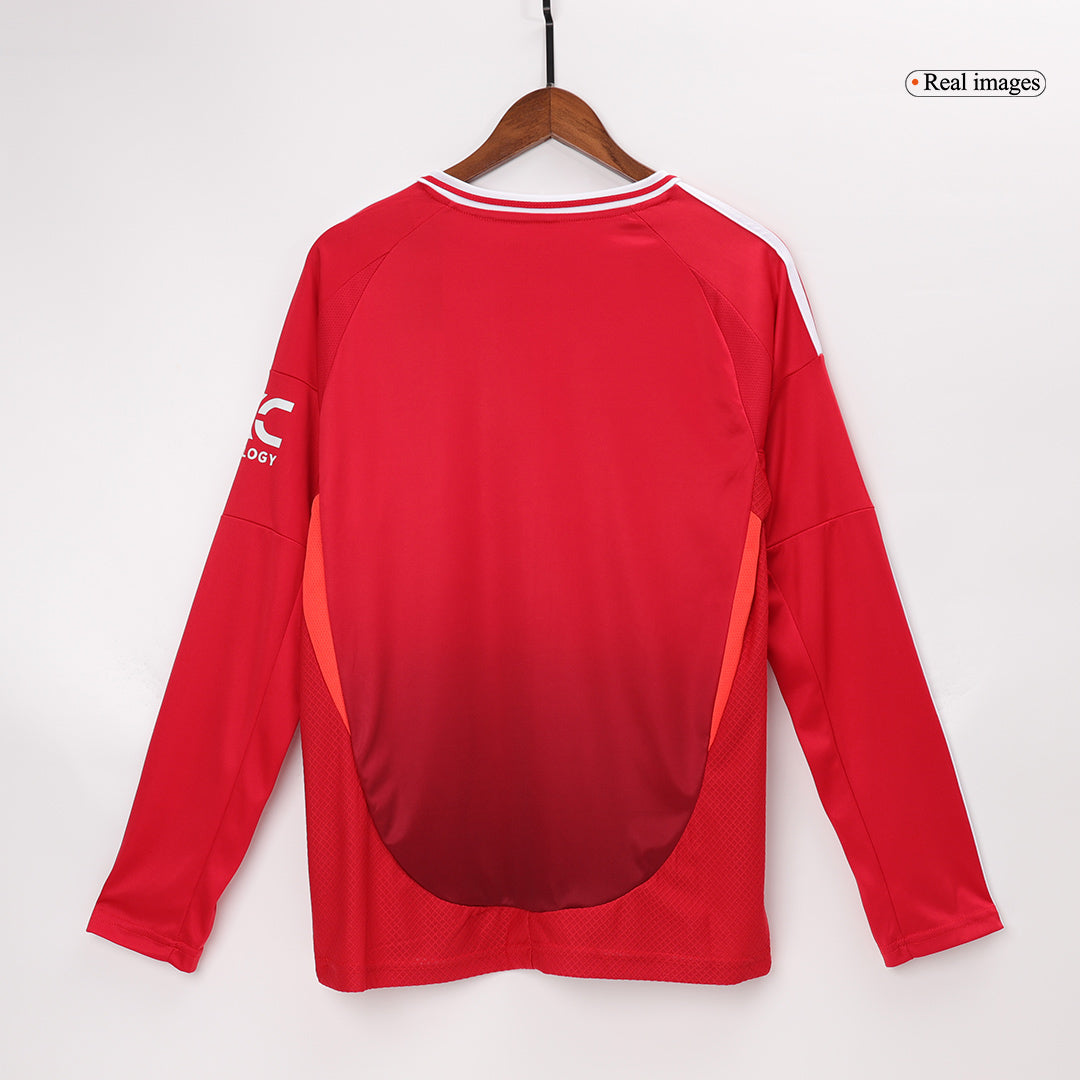 Manchester United Domicile Maillot Manches Longues 2024/25 Grande Taille
