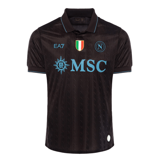 Naples Third Maillot 2025/26 Noir Authentique