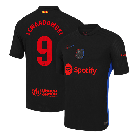 LEWANDOWSKI #9 Barcelone Extérieur Maillot 2024/25 Authentique - Mon Maillot Foot Store