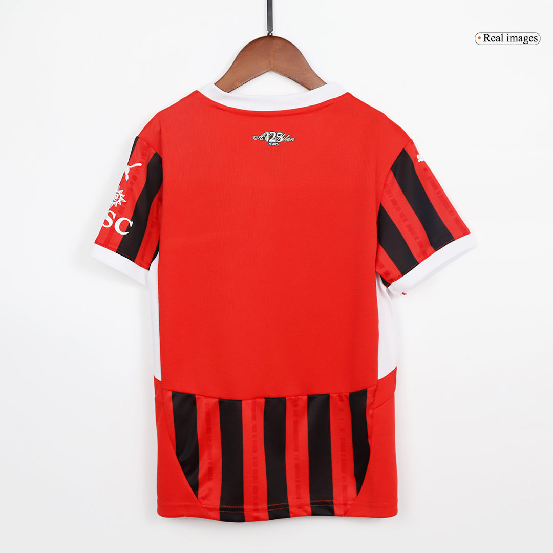 Milan AC Domicile Maillot Kit 2024/25 Enfant - Mon Maillot Foot Store