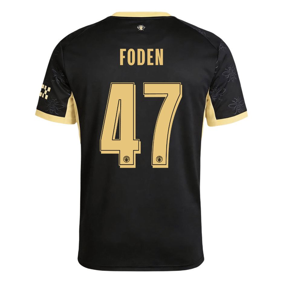 FODEN #47 Manchester City Extérieur Maillot 2026/27 Noir - UCL