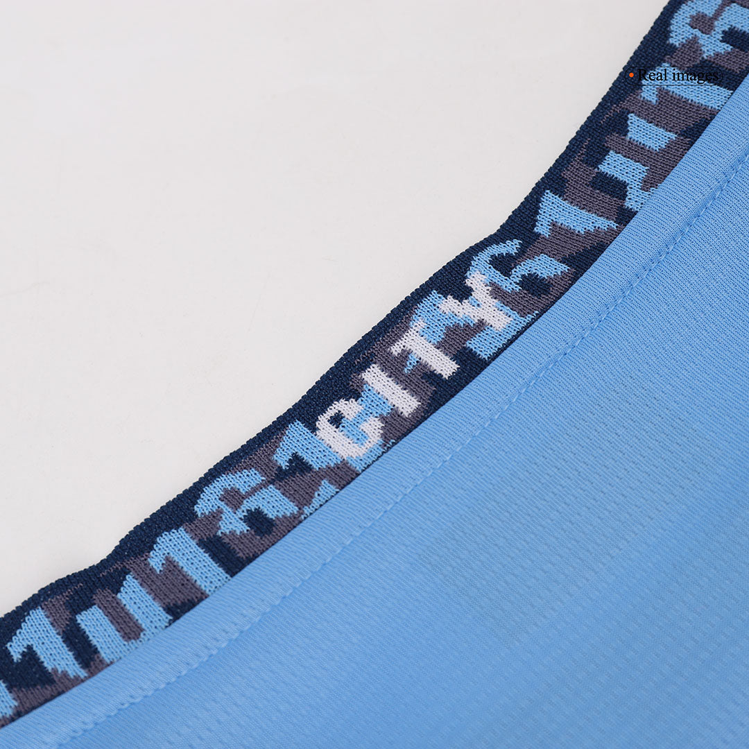 Manchester City Domicile Maillot Manches Longues 2024/25 Grande Taille