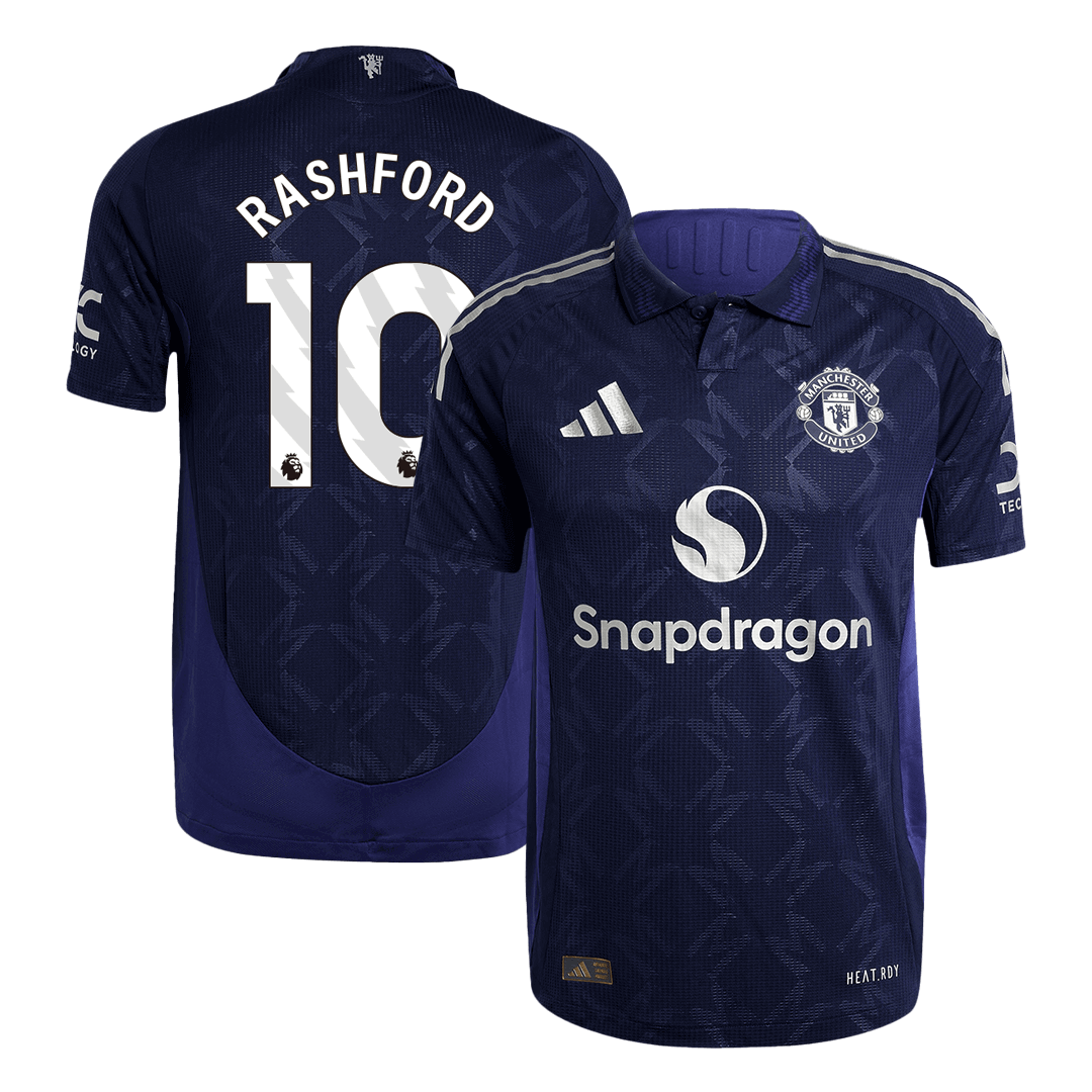 RASHFORD #10 Manchester United Extérieur Maillot 2024/25 Authentique