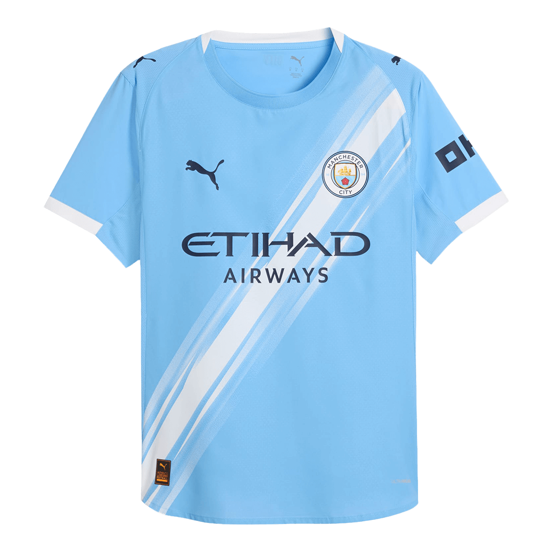 REIJNDERS #4 Manchester City Domicile Maillot 2025/26 Bleu Joueur