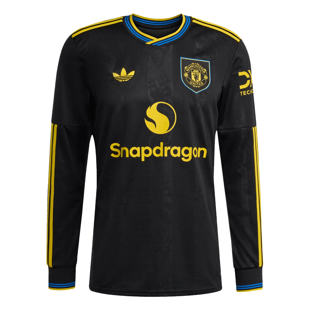 Manchester United Third Maillot Manches Longues 2025/26 Noir