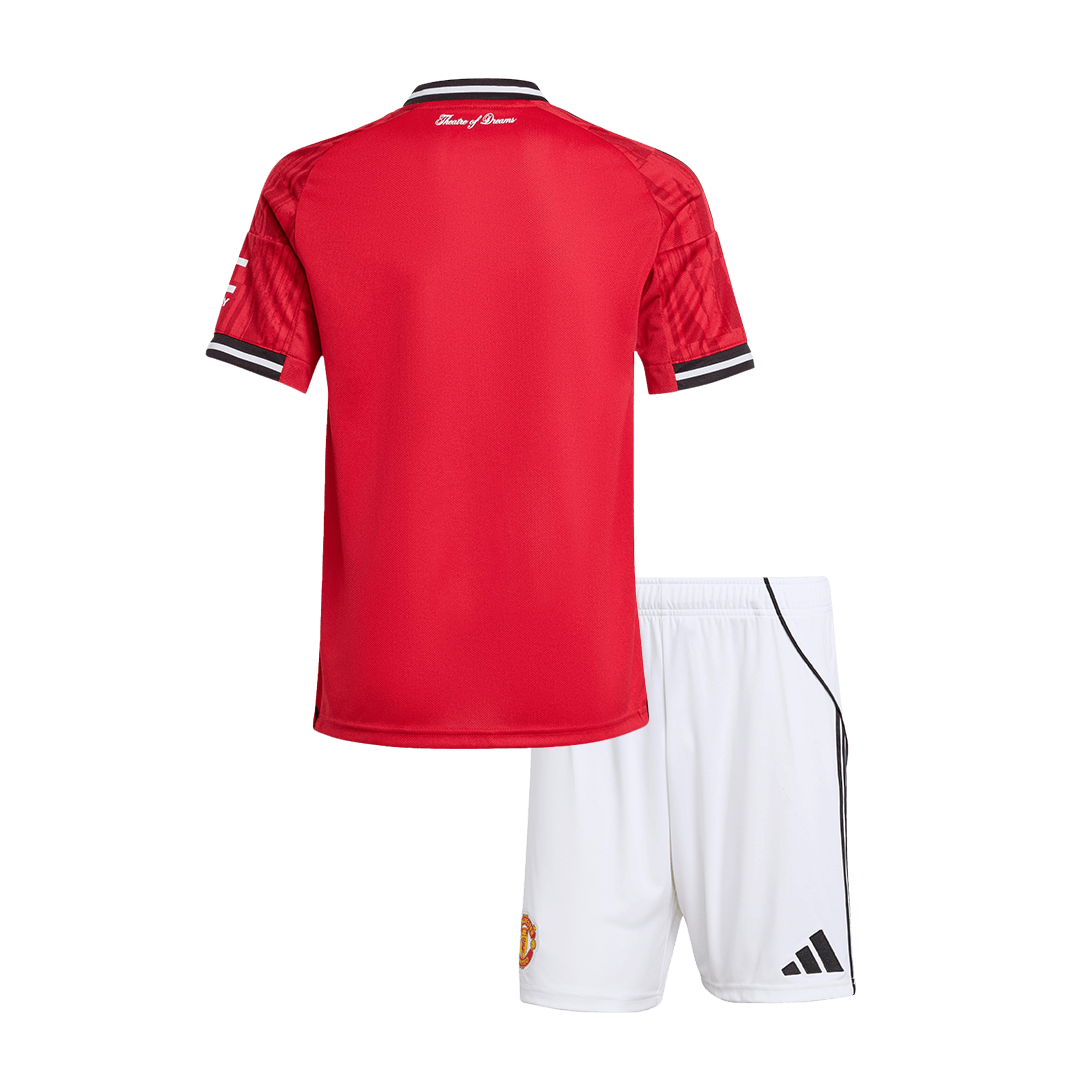 Manchester United Domicile Maillot Kit 2025/26 Enfant
