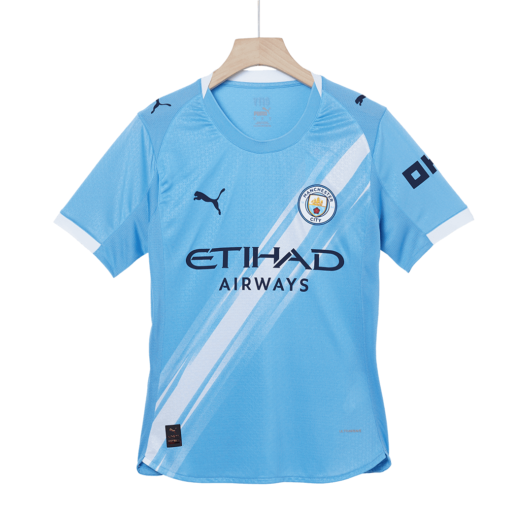 REIJNDERS #4 Manchester City Domicile Maillot 2025/26 Bleu Joueur