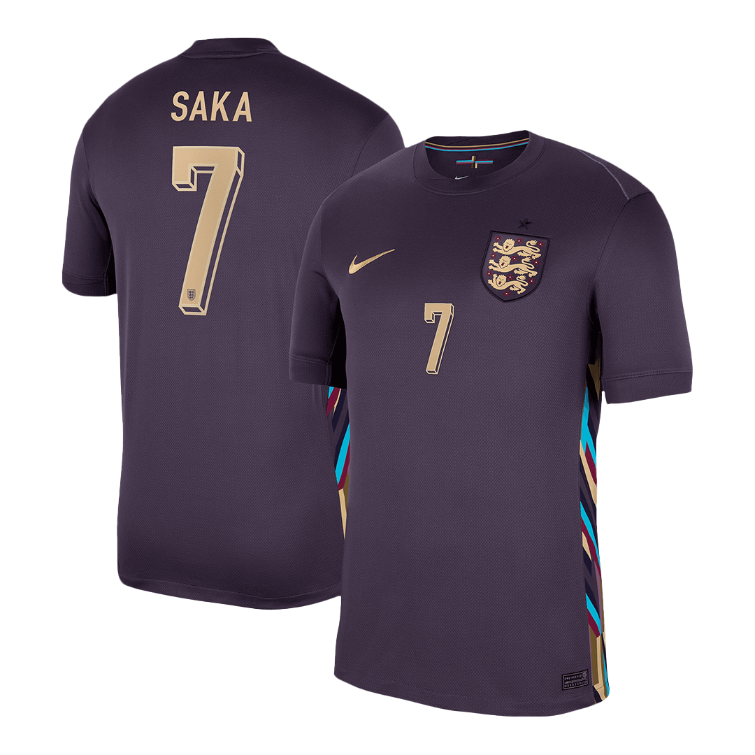 Maillot de Foot SAKA #7 Angleterre Extérieur Maillot 2024 - Super