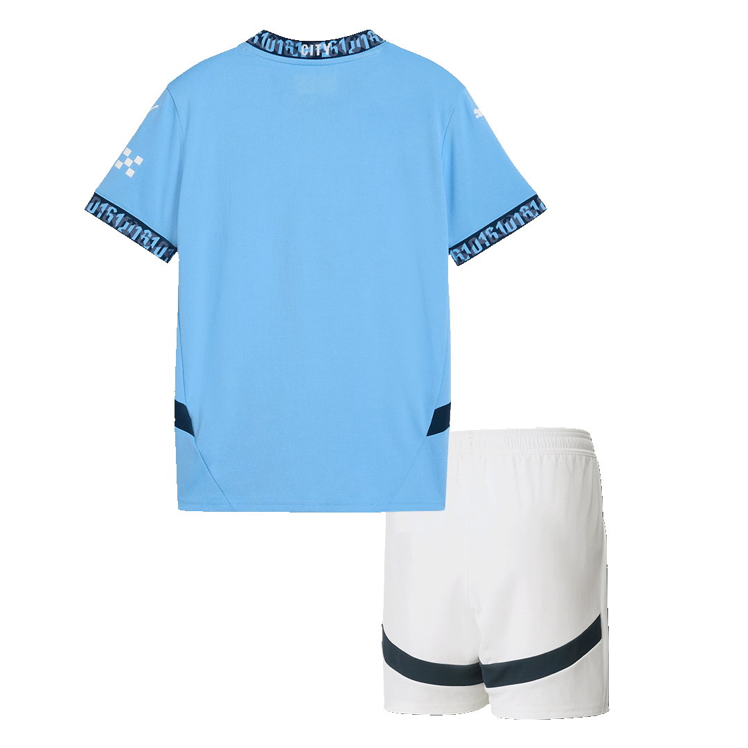 Manchester City Domicile Maillot Kit 2024/25 Enfant