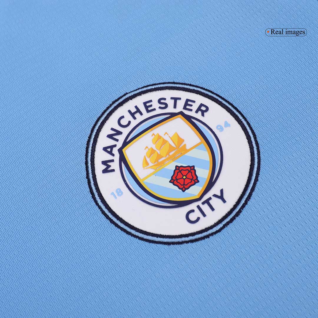 Manchester City Domicile Maillot Manches Longues 2024/25 Grande Taille