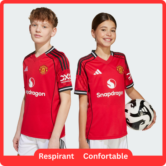 Manchester United Domicile Maillot Kit 2025/26 Junior