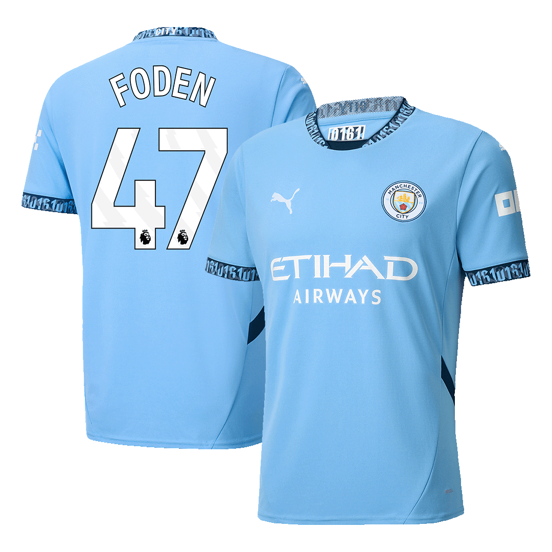 Maillot de Foot FODEN #47 Manchester City Domicile Maillot 2024/25 - Super