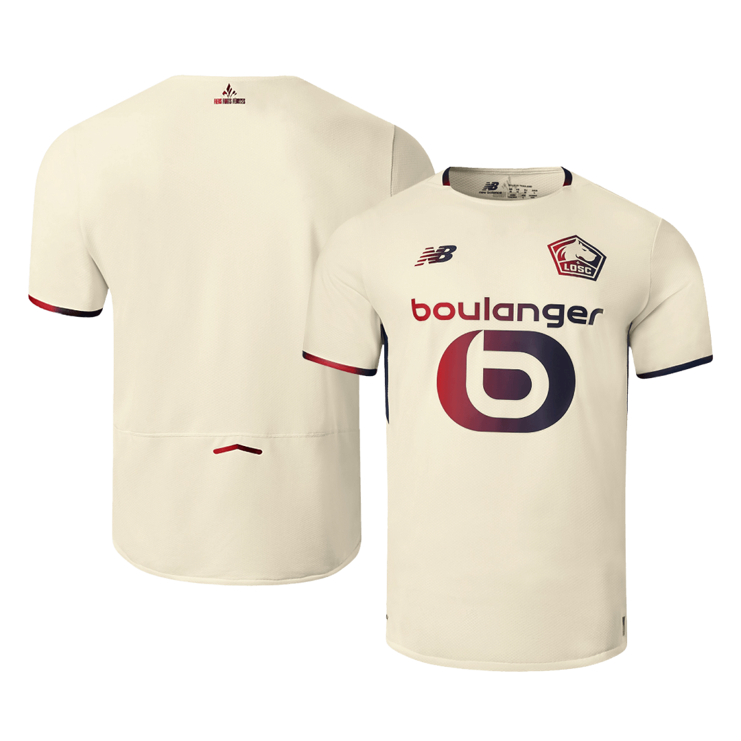 LOSC Extérieur Maillot 2025/26 Beige Grande Taille