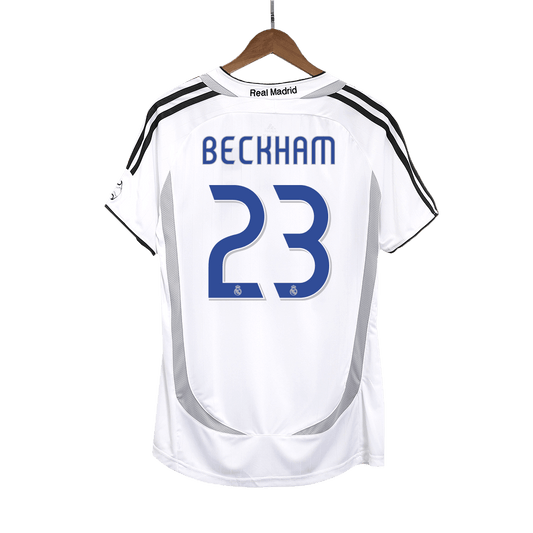 BECKHAM #23 Retro Real Madrid Domicile Maillot 2006/07