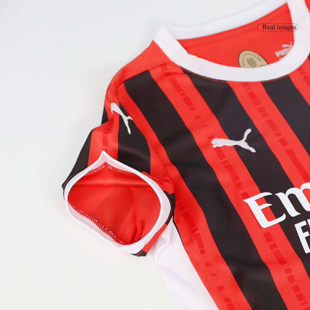 Milan AC Domicile Maillot Kit 2024/25 Enfant - Mon Maillot Foot Store