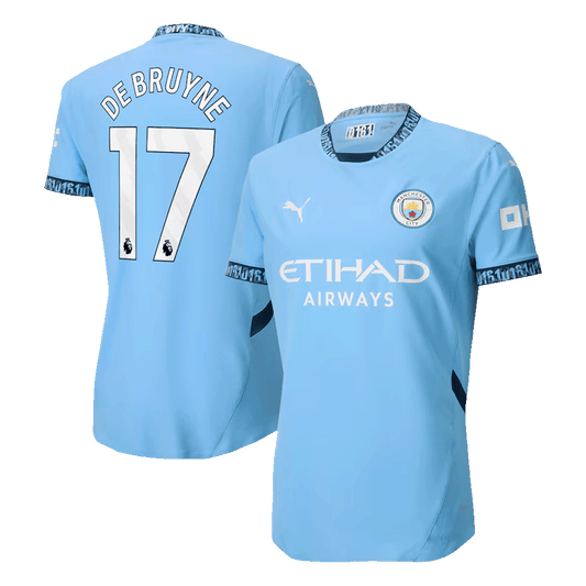 DE BRUYNE #17 Manchester City Domicile Maillot 2024/25 Authentique - Mon Maillot Foot Store