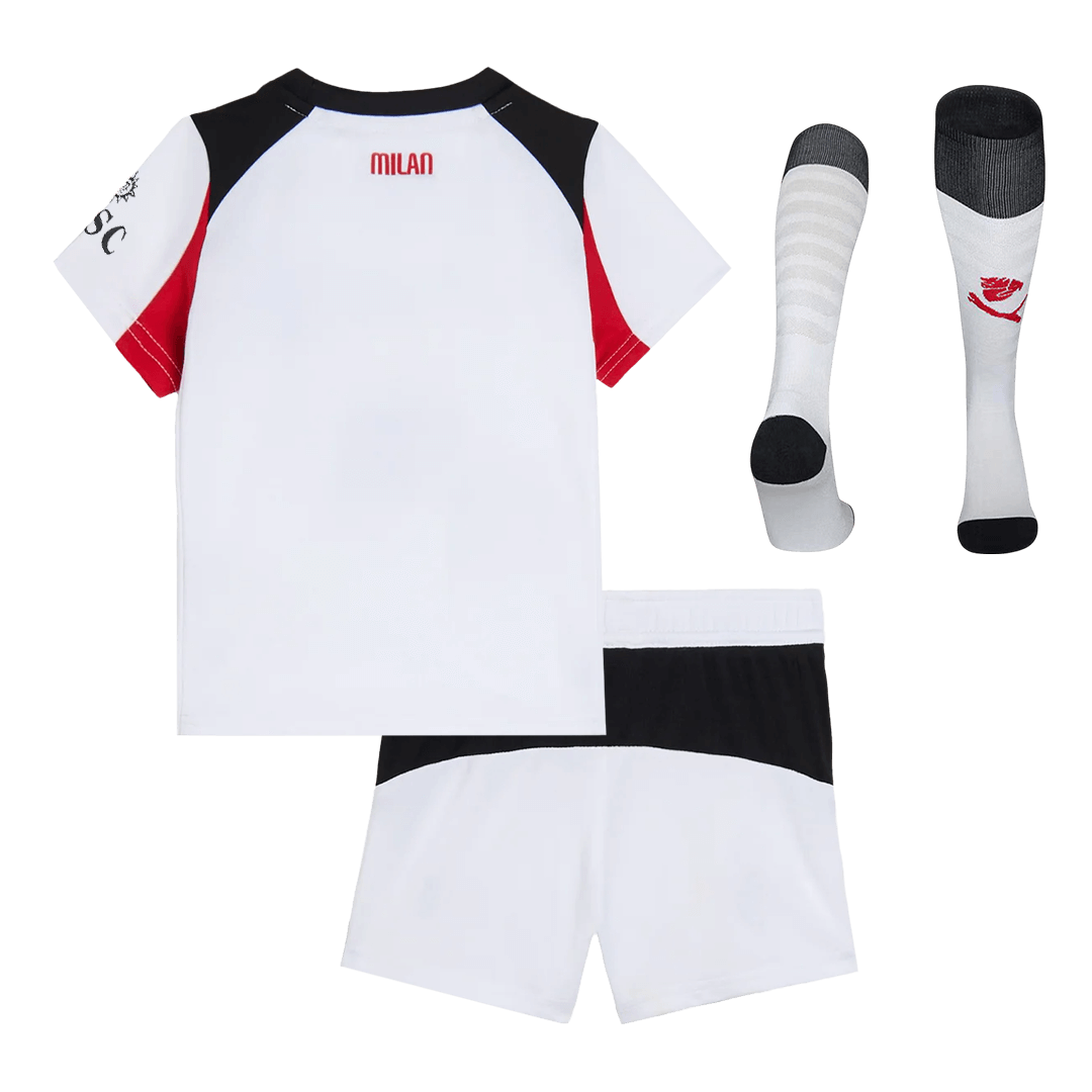 AC Milan Extérieur Maillot Kit 2025/26 Enfant Blanc