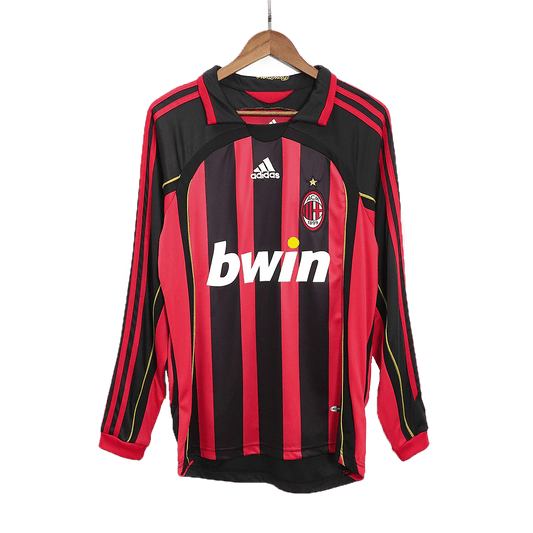 Retro Milan AC Domicile Maillot Manches Longues 2006/07