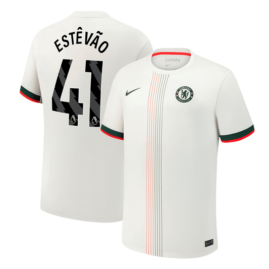 ESTÊVÃO #41 Chelsea Extérieur Maillot 2025/26 Blanc