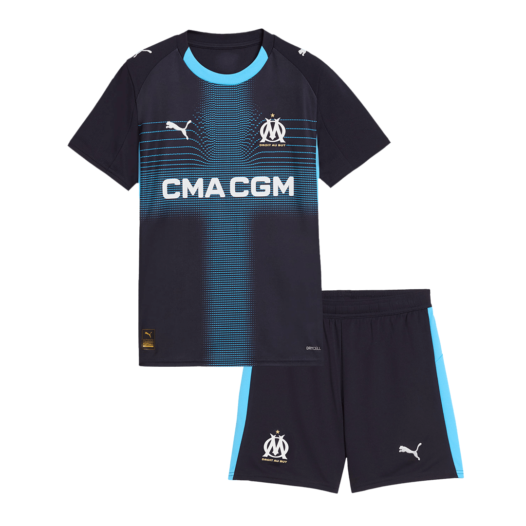 Olympique de Marseille Extérieur Maillot Kit 2025/26 Enfant