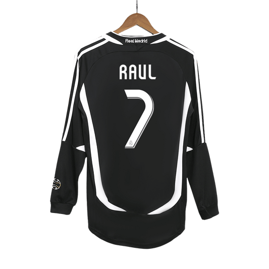 RAUL #7 Retro Real Madrid Domicile Maillot Manches Longues 2006/07
