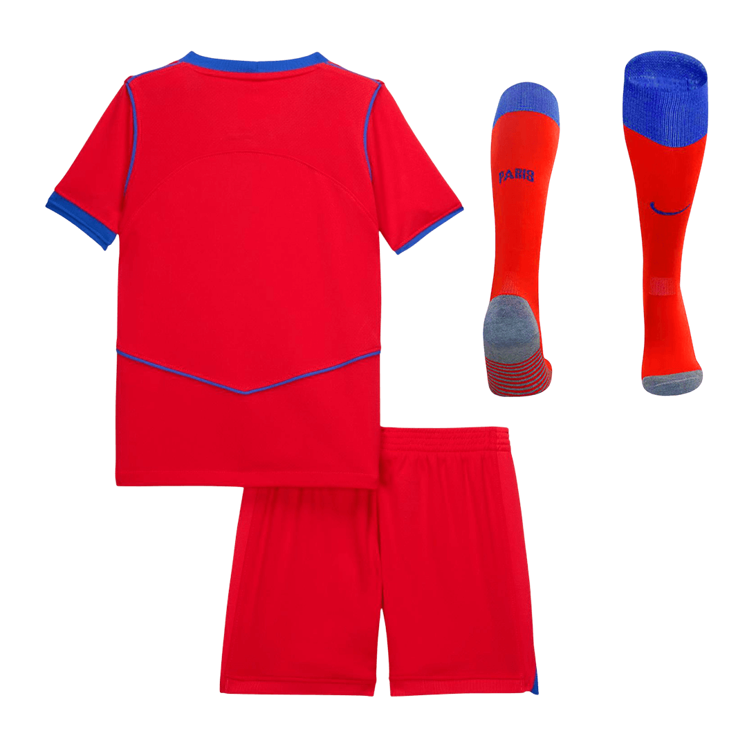 Les Paris Third Maillot Kit 2025/26 Enfant Rouge
