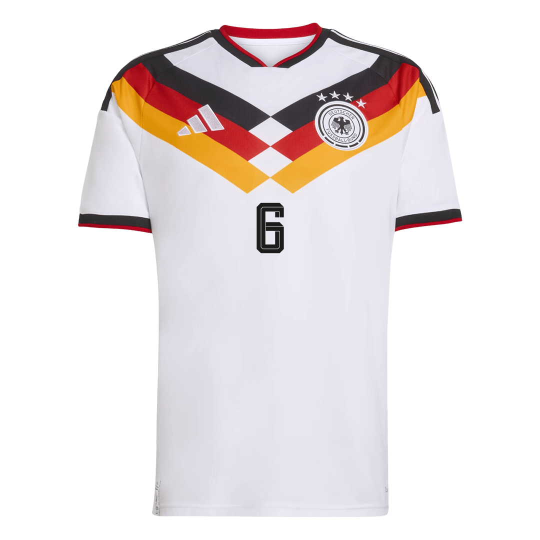 KIMMICH #6 Allemagne Domicile Maillot Coupe du Monde 2026 Blanc