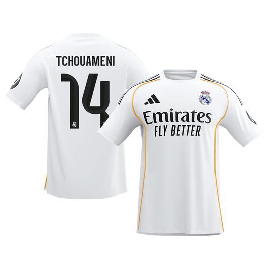 TCHOUAMENI #14 Real Madrid Domicile Maillot 2025/26 Blanc - Super