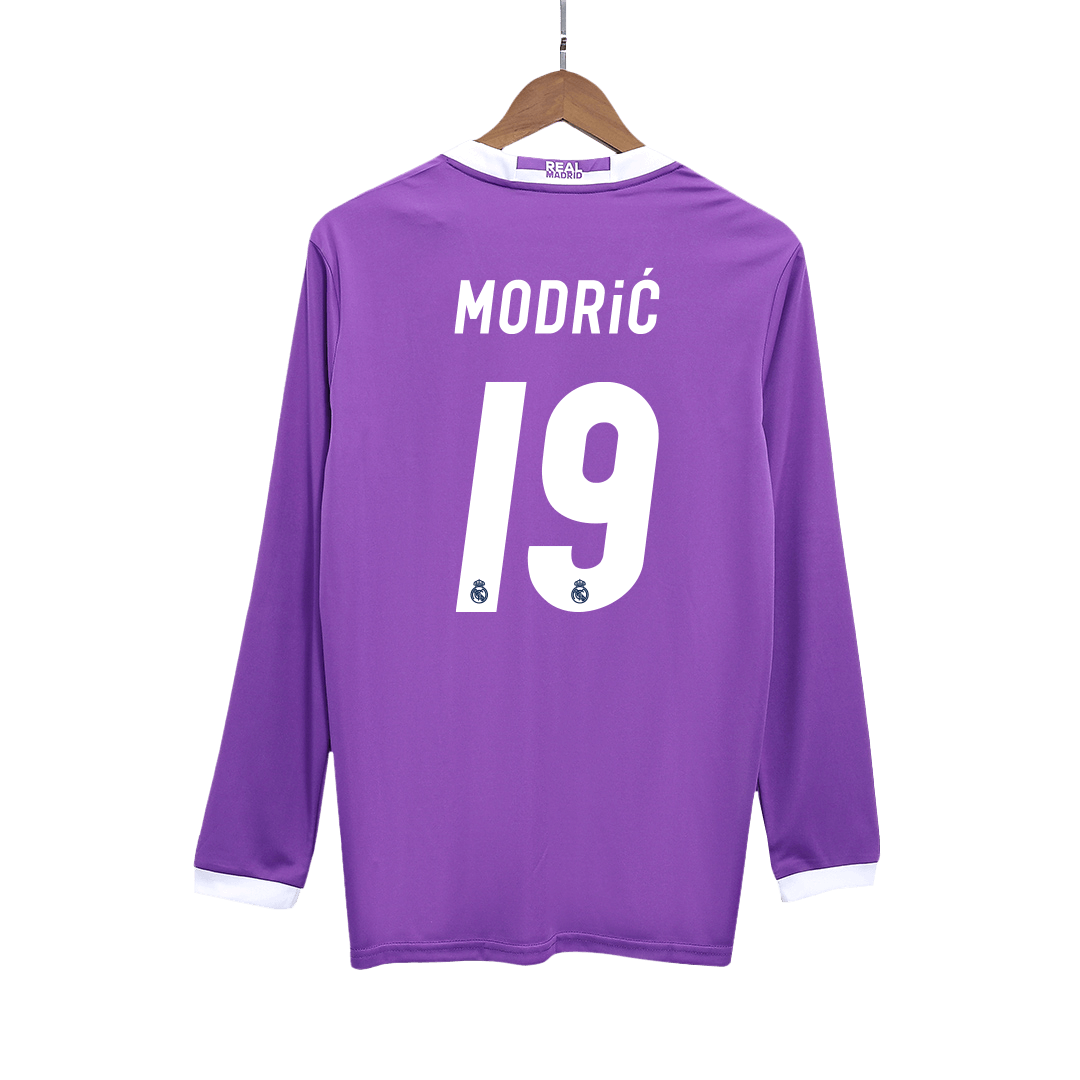 MODRIĆ #19 Vintage Real Madrid Extérieur Maillot Manches Longues 2016/17