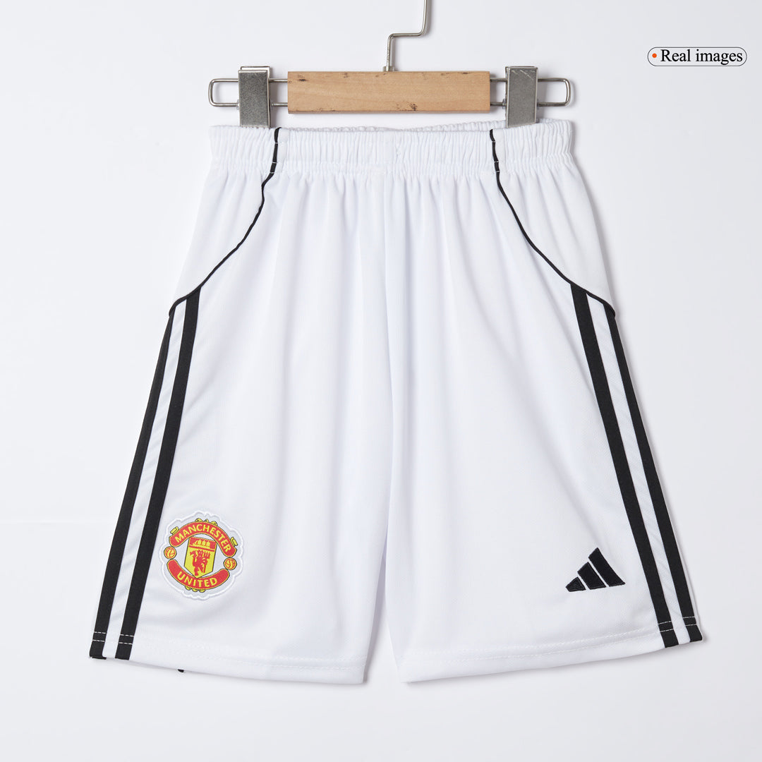 Manchester United Domicile Maillot Kit 2025/26 Enfant Rouge