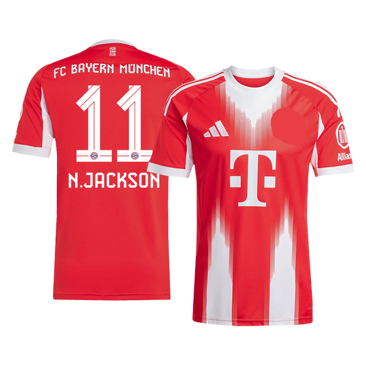 N.JACKSON #11 Munich Domicile Maillot 2025/26 Rouge