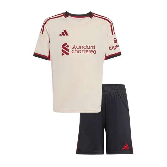 LFC Extérieur Maillot Kit 2025/26 Enfant Blanc