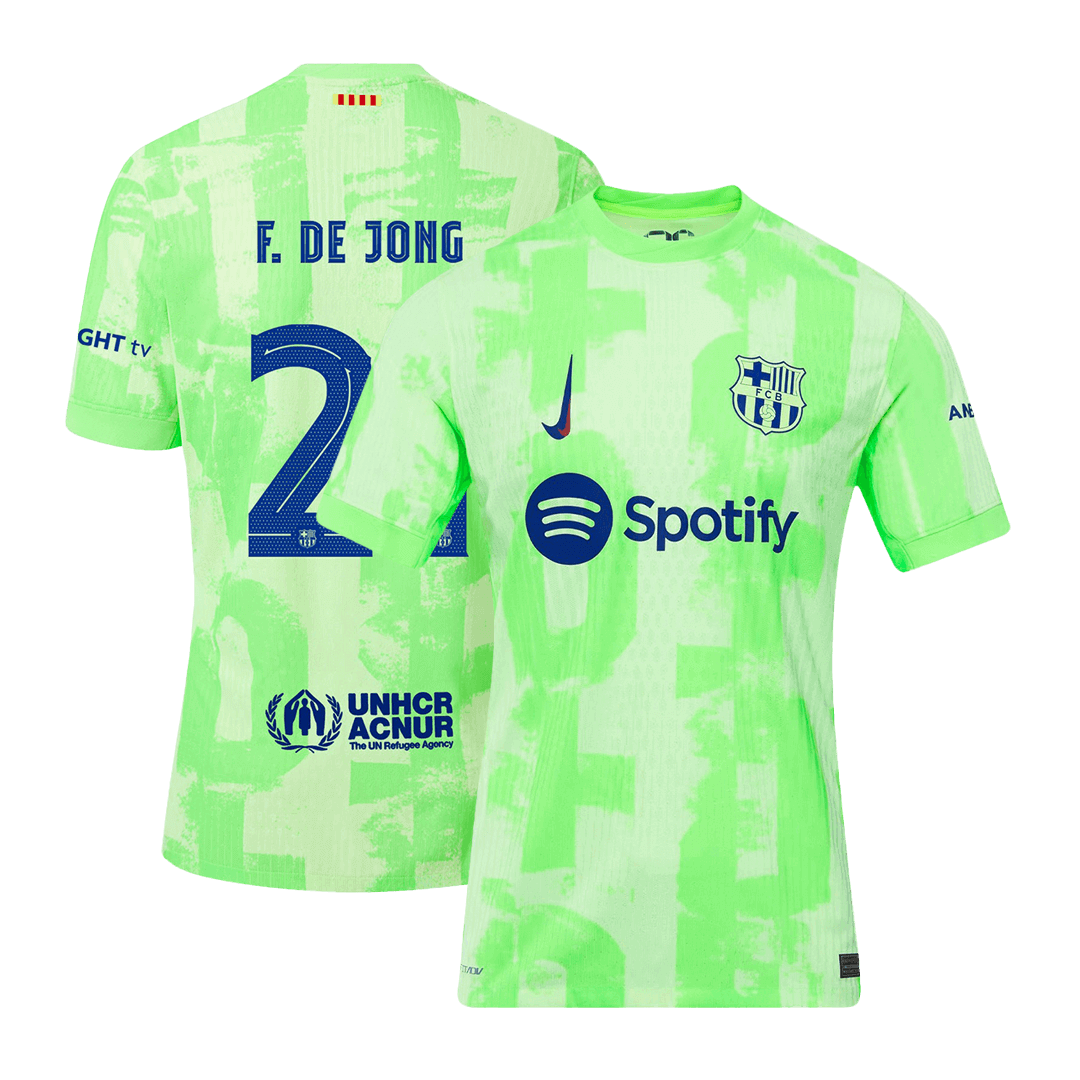 F.DE JONG #21 Barcelone Third Maillot 2024/25 Authentique - UCL - Mon Maillot Foot Store