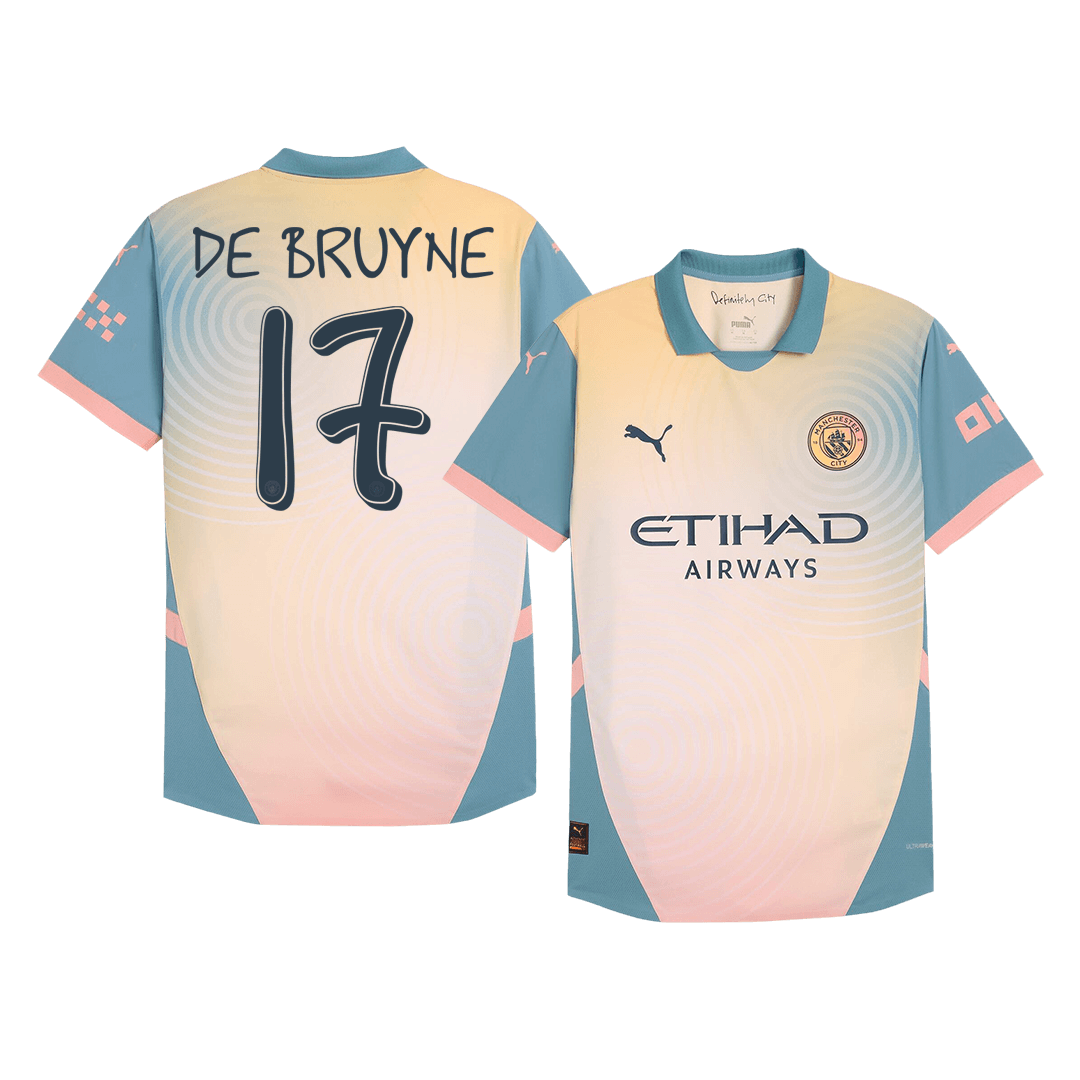 DE BRUYNE #17 Manchester City Fourth Maillot 2024/25 Authentique - Definitely City - Mon Maillot Foot Store