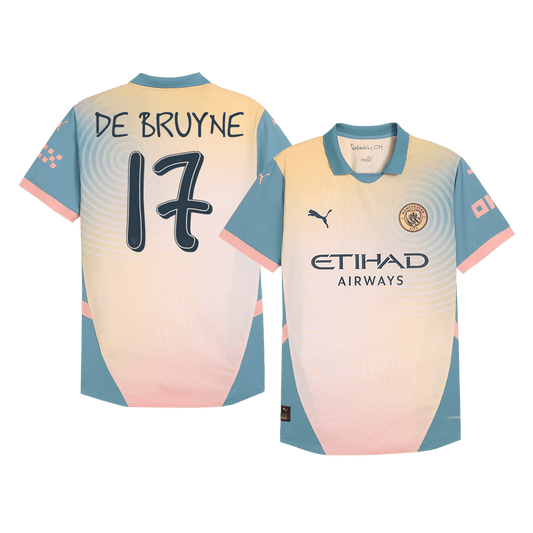 DE BRUYNE #17 Manchester City Fourth Maillot 2024/25 Authentique - Definitely City - Mon Maillot Foot Store